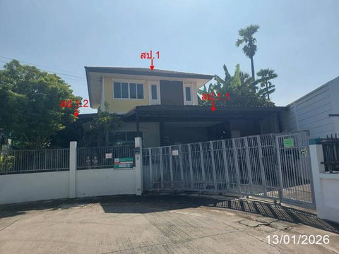 บ้านเดี่ยว 80.7 ตร.วา ฉัตรหลวง 10 สามโคก ปทุมธานี 3.5M