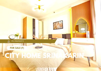 Condos for sale : Urgent Sale 🔥 City Home Srinakarin 🔥 Fully furnished and equipped with appliances; near MRT Sri Lasalle.