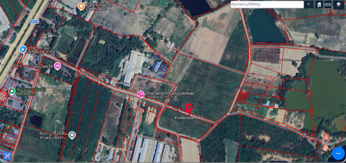 รูป ขายที่ดินใกล้นิคมฯเกตเวย์ เนื้อที่รวม 66 ไร่ ซอยพรสวรรค์ - รูปที่ 5/5
