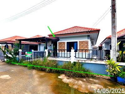 บ้านเดี่ยว ระยอง : บ้านเดี่ยว 42.5 ตร.วา ปลวกแดง ระยอง 1.9M