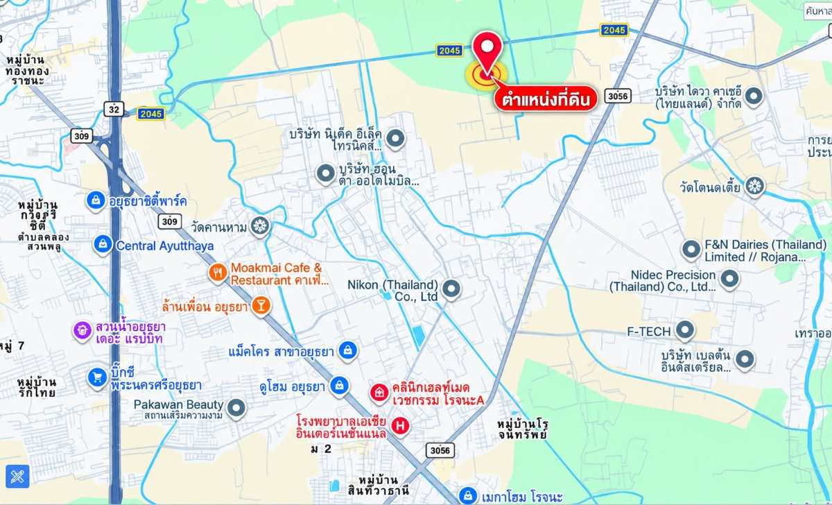 รูป ขายที่ดินผังสีม่วง 16 ไร่กว่า ใกล้สวนอุตสาหกรรมโรจนะ อุทัย–อยุธยา หน้ากว้างประมาณ 104 เมตร ราคาไร่ละ 3.59 ล้านบาท - รูปที่ 3/8