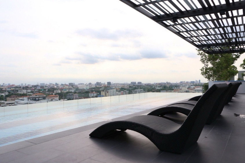รูป ขายคอนโด Knightsbridge Sky City สะพานใหม่ 34.5 ตร.ม. ชั้น 7 ทิศเหนือ 1 นอน + ห้องทำงาน เฟอร์ครบ ติด BTS สายหยุด - รูปที่ 9/12