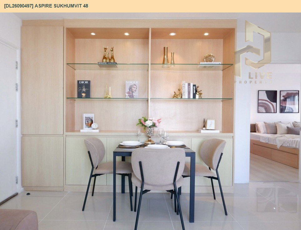 รูป DL26090497 ขายคอนโด แอสปาย สุขุมวิท 48 (Aspire Sukhumvit 48) ใกล้ BTS พระโขนง พร้อมเข้าอยู่ โทรด่วน 0653619502 LineID @952jdxxk - รูปที่ 8/26