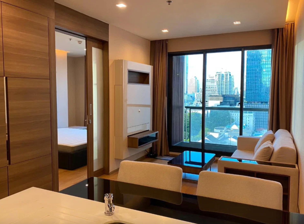 รูป 1-BR ราคาดี The Address Sathorn ใกล้ BTS Saint Louis เพียง 200 เมตร เข้าอยู่ได้ทันที - รูปที่ 1/9