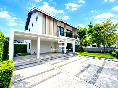 บ้านเดี่ยวให้เช่า : บ้านเช่าพร้อมอยู่ เนอวาน่า บียอน แอทยู พาร์ค บางนา