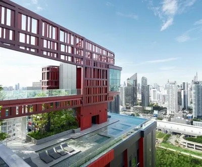 MN008957 | 1Bed | 1Bath | MRT Phra Ram 9 | 33sqm | THB 25,000/mo | Fl.22 — Life Asoke Hype Bangkok