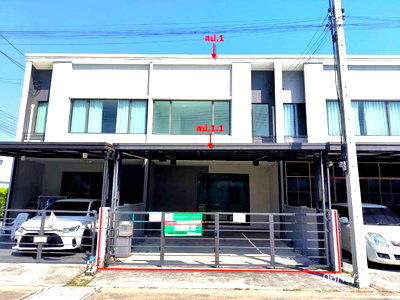 Townhouses for sale Bangkadi Industrial Estate : TOWN HOUSE 20.4 Sq.w. Muang Pathum Thani Pathumthani for 2M