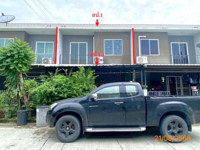 รูป ทาวน์เฮ้าส์ 17.5 ตร.วา เดอะคัลเลอร์ส เลชเชอร์ บางนา กม.8 (เฟส5) บางพลี สมุทรปราการ 2.1M - รูปที่ 1/15