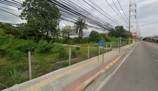 รูป ขายที่ดินเปล่าแปลงใหญ่ ติดถนนเฉลิมพระเกียรติ ร.9 ใกล้ Airport Link ทับช้าง - รูปที่ 3/4