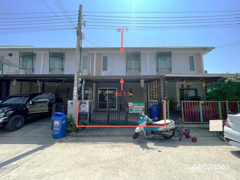 ทาวน์เฮ้าส์ 16.4 ตร.วา บ้านพฤกษา 125 ลาดกระบัง-สุวรรณภูมิ 3 บางพลี สมุทรปราการ 1.2M