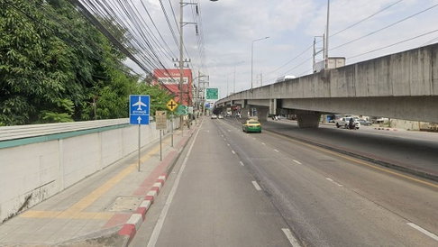 ขายที่ดินเปล่าแปลงใหญ่ ติดถนนเฉลิมพระเกียรติ ร.9 ใกล้ Airport Link ทับช้าง