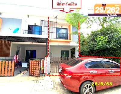 ทาวน์โฮม ชลบุรี : ทาวน์เฮ้าส์ 23.6 ตร.วา มณีรินทร์ โมเดิร์นโฮม บ่อวิน ศรีราชา ชลบุรี 2M