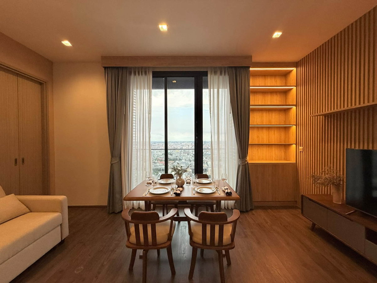 picture [FOR RENT] The Address Siam-Ratchathewi – High Fl. 40th+ Corner Unit (69 sqm) 2 Beds 2 Baths with Jacuzzi, Panoramic Views, 150m to BTS - 4/10