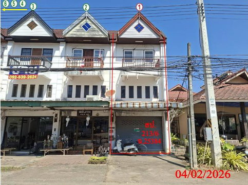 อาคารพาณิชย์ 19 ตร.วา หางดง เชียงใหม่ 2.1M