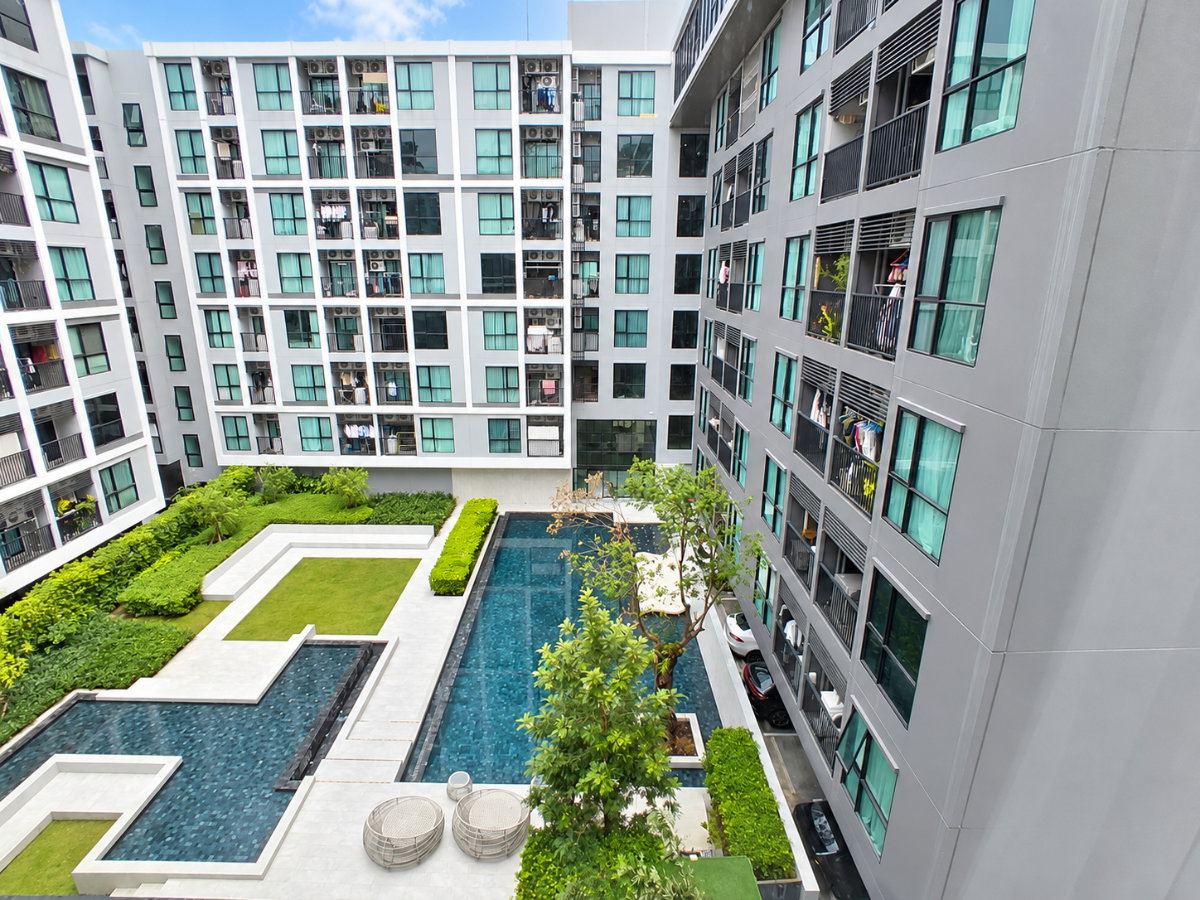 รูป ขายคอนโด แอทโมซ ลาดพร้าว 15(Atmoz Ladprao 15 ) ใกล้ MRT ลาดพร้าว 35.4 ตร.ม 2 ห้องนอน ชั้น 5 วิวสระน้ำ  - รูปที่ 5/12
