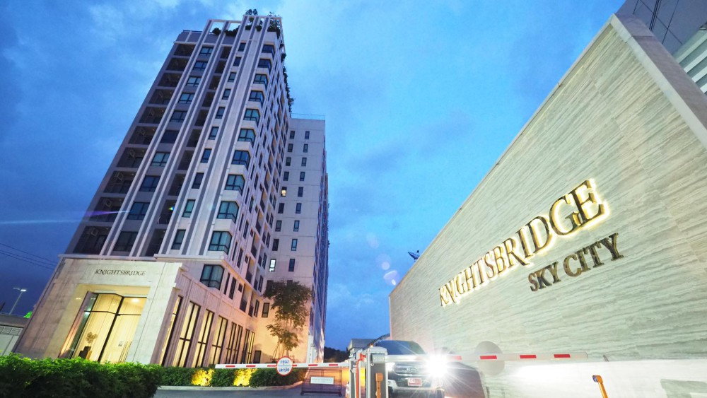 รูป ขายคอนโด Knightsbridge Sky City สะพานใหม่ 34.5 ตร.ม. ชั้น 7 ทิศเหนือ 1 นอน + ห้องทำงาน เฟอร์ครบ ติด BTS สายหยุด - รูปที่ 8/12