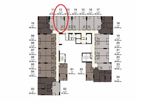 MN091097 | 0Bed | 1Bath | BTS Wongwian Yai | 28sqm | THB 16,000/mo | Fl.17 — Ideo Sathorn - Wongwian Yai Wongwian Yai