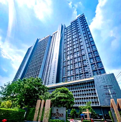 คอนโดให้เช่า : MN007991 | 1 ห้องนอน | 1 ห้องน้ำ | MRT Phra Nang Klao Bridge | 32 ตร.ม. | 13,000 บาท/เดือน — The Politan Aqua กรุงเทพฯ