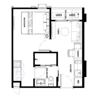 รูปภาพ MN085008 | 1Bed | 1Bath | BTS Kheha | 30sqm | THB 19,000/mo | Fl.16 — Metris Ladprao Ladprao