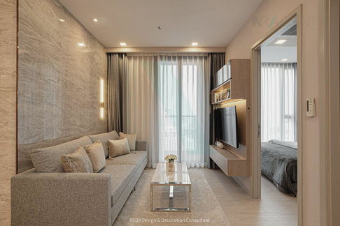 For Rent Condo ONE9FIVE ASOKE - RAMA 9 Building ฺB, Floor 33,1 bed room, Room size 37.00 sqm