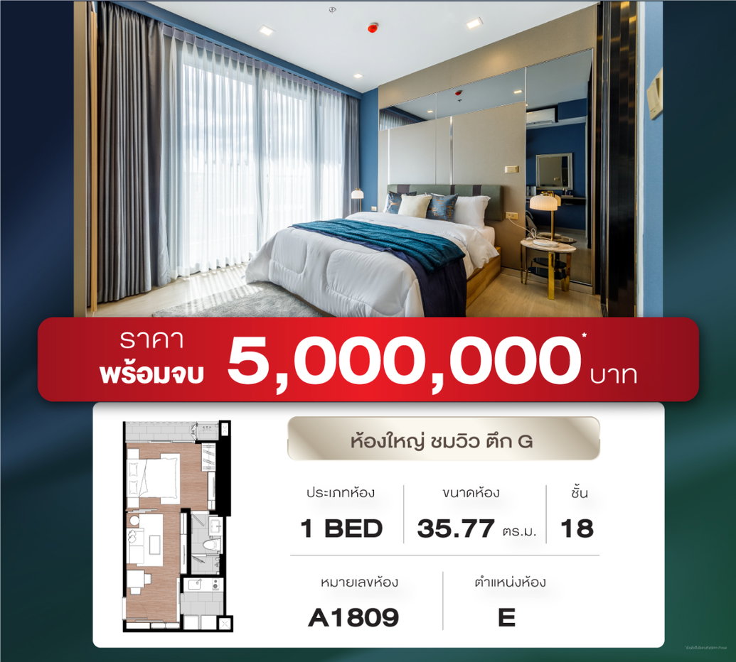 picture 🔥 BEST DEAL @ ONE9FIVE Asoke - Rama 9 1Bed 35.77 Sq.m. 5.0 MB. 🔥 - 1/23