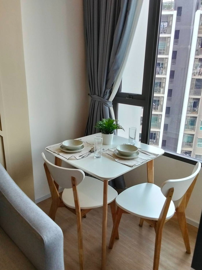รูป Condo for RENT : Sieamese Rama 9 𝐒𝐢𝐳𝐞 :  40 sqm. DUPLEX 1 Bedroom /1 Bathroom / City view /Closed kitchen  𝐅𝐥𝐨𝐨𝐫 : 17th  Fully furnished - รูปที่ 6/12