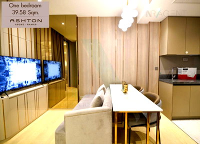 คอนโดให้เช่า : 🚩Best room!🚩 ให้เช่าคอนโด แอชตัน อโศก - พระราม 9 อาคาร A ชั้น 18 1 ห้องนอน ขนาด 40 ตรม ใกล้ ตลาดอยู่เจริญ