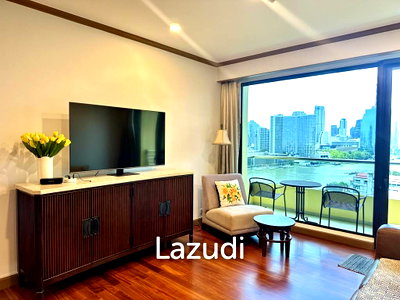Condos for rent : Newly renovated 1 bed 1 bath condo 65 sqm at Baan Chao Praya for rent