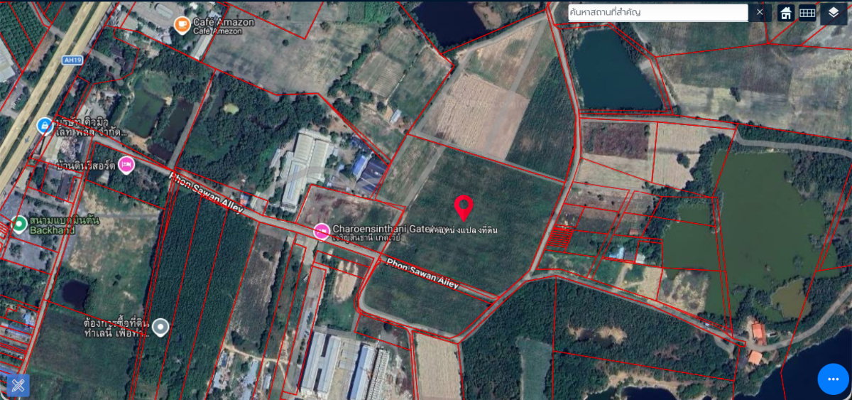 รูป ขายที่ดินใกล้นิคมฯเกตเวย์ เนื้อที่รวม 66 ไร่ ซอยพรสวรรค์ - รูปที่ 2/5