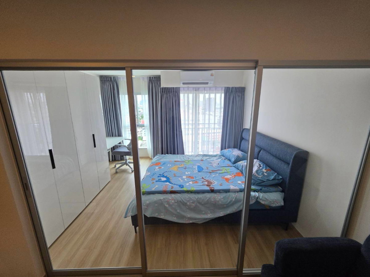 รูป ให้เช่า คอนโดห้องริม ลุมพินี วิลล์ จรัญ - ไฟฉาย 1 นอน 29 ตรม อาคาร B ชั้น 17 เพียง 12000 บาท - รูปที่ 3/8