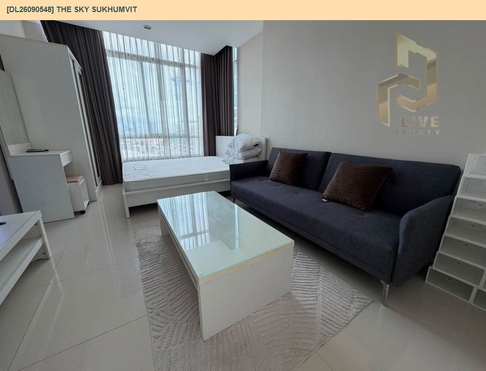 รูป DL26090548 ให้เช่าคอนโด เดอะ สกาย สุขุมวิท (The Sky Sukhumvit) ใกล้ BTS อุดมสุข พร้อมเข้าอยู่ โทรด่วน 0653619502 LineID @952jdxxk - รูปที่ 3/8