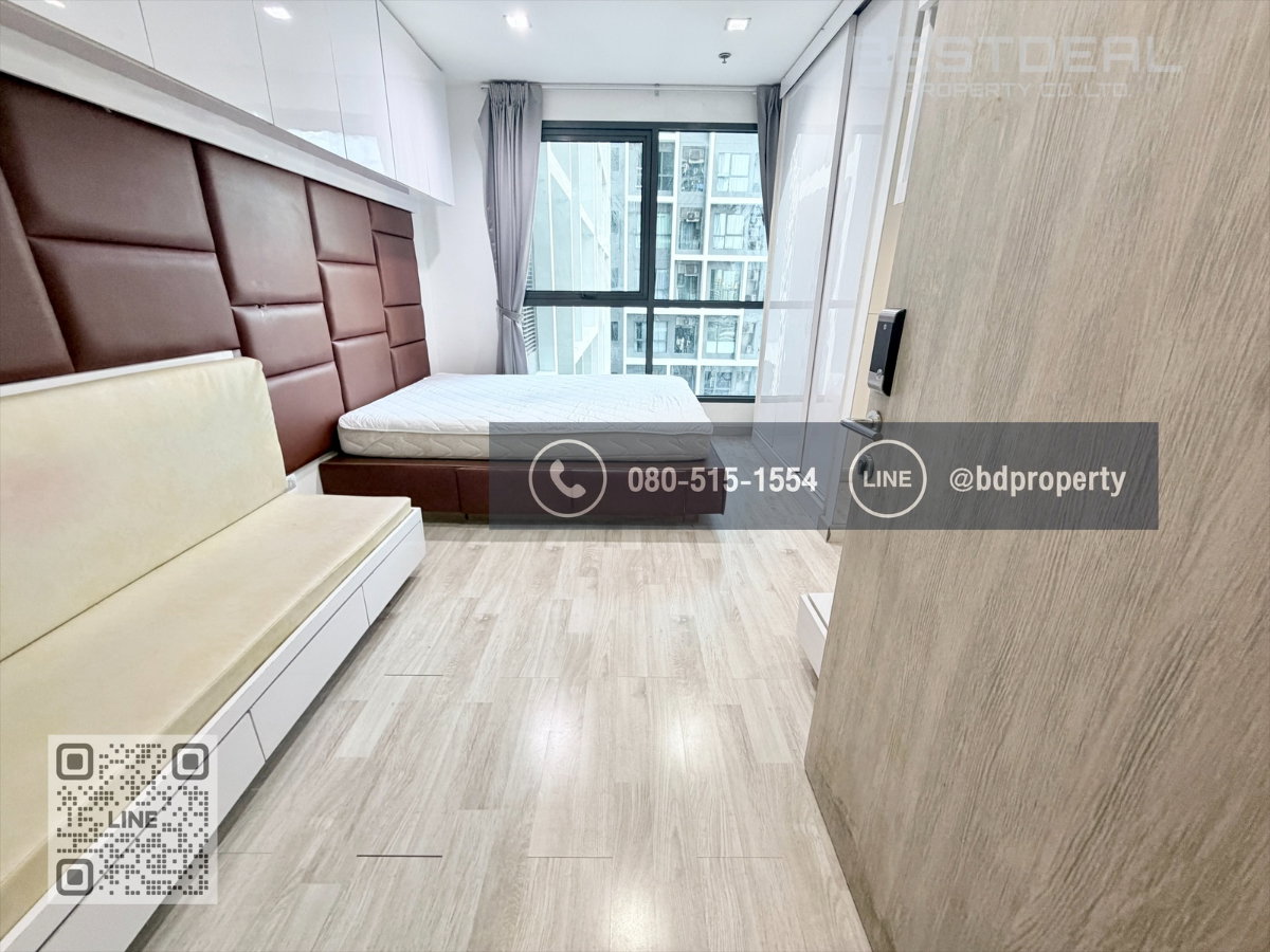 รูป Bestdeal ให้เช่า Studio 22ตรม.ราคา 12,000/เดือนเท่านั้น เฟอร์นิเจอร์และเครื่องใช้ไฟฟ้าครบ “IDEO MOBI RAMA 9” ใกล้MRT และ เซ็นทรัลพระราม 9 เพียง 80 ม. - รูปที่ 3/12