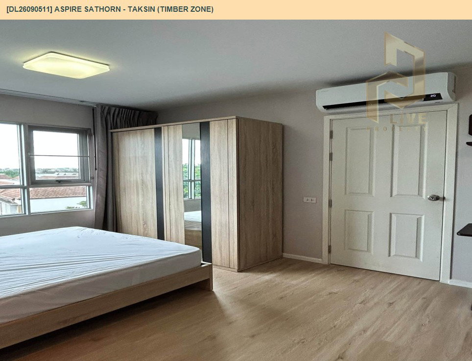 รูป DL26090511 ให้เช่าคอนโด แอสปาย สาทร - ตากสิน (ทิมเบอร์ โซน) (Aspire Sathorn - Taksin (Timber Zone)) ใกล้ BTS วุฒากาศ พร้อมเข้าอยู่ โทรด่วน 0614453194 LineID @952jdxxk - รูปที่ 11/17