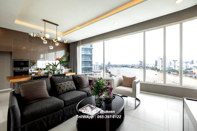 Condos for sale : UK12-RC0003 Condo for sale Charoen Krung. Newly added unit, fully furnished and ready to move in. 1 bedroom, 45 sq.m. Price 9.5 million baht.