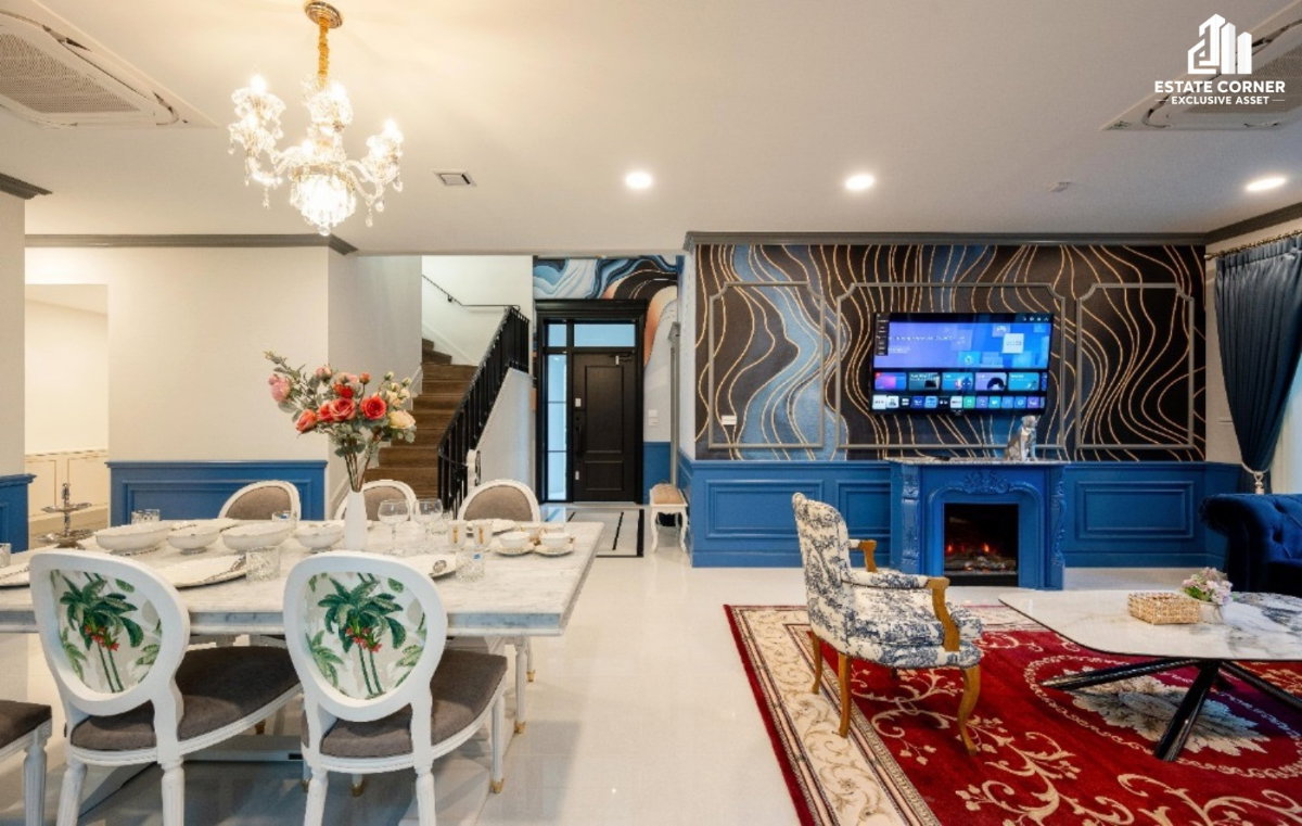 รูป ให้เช่าคฤหาสน์หรู นันทวัน พระราม 9 – กรุงเทพกรีฑาตัดใหม่ บ้านสวยสไตล์ French Eclectic 106.5 ตร.ว 302 ตรม. 4 นอน 5 น้ำ - รูปที่ 5/10