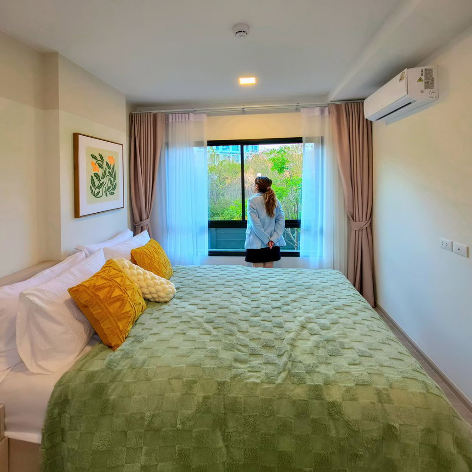 รูป Dcondo Sense Bangsaen คอนโดใหม่พร้อมอยู่จากแสนสิริ! ใกล้ ม.บูรพา & ตลาดโตชิน แต่งครบ Fully Furnished เริ่ม 1.89 ลบ. โทร 093-1681685 Line: @wsrcondo - รูปที่ 3/9