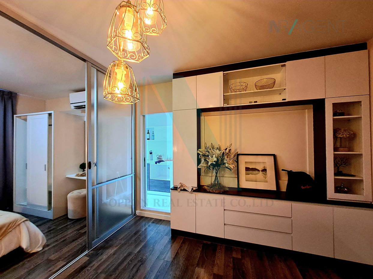 รูป ให้เช่าคอนโด ดีคอนโด สุขุมวิท 109 อาคาร B ชั้น 4 1 ห้องนอน ขนาด 31 ตรม ใกล้ ตลาดนัดแบริ่ง - รูปที่ 2/8