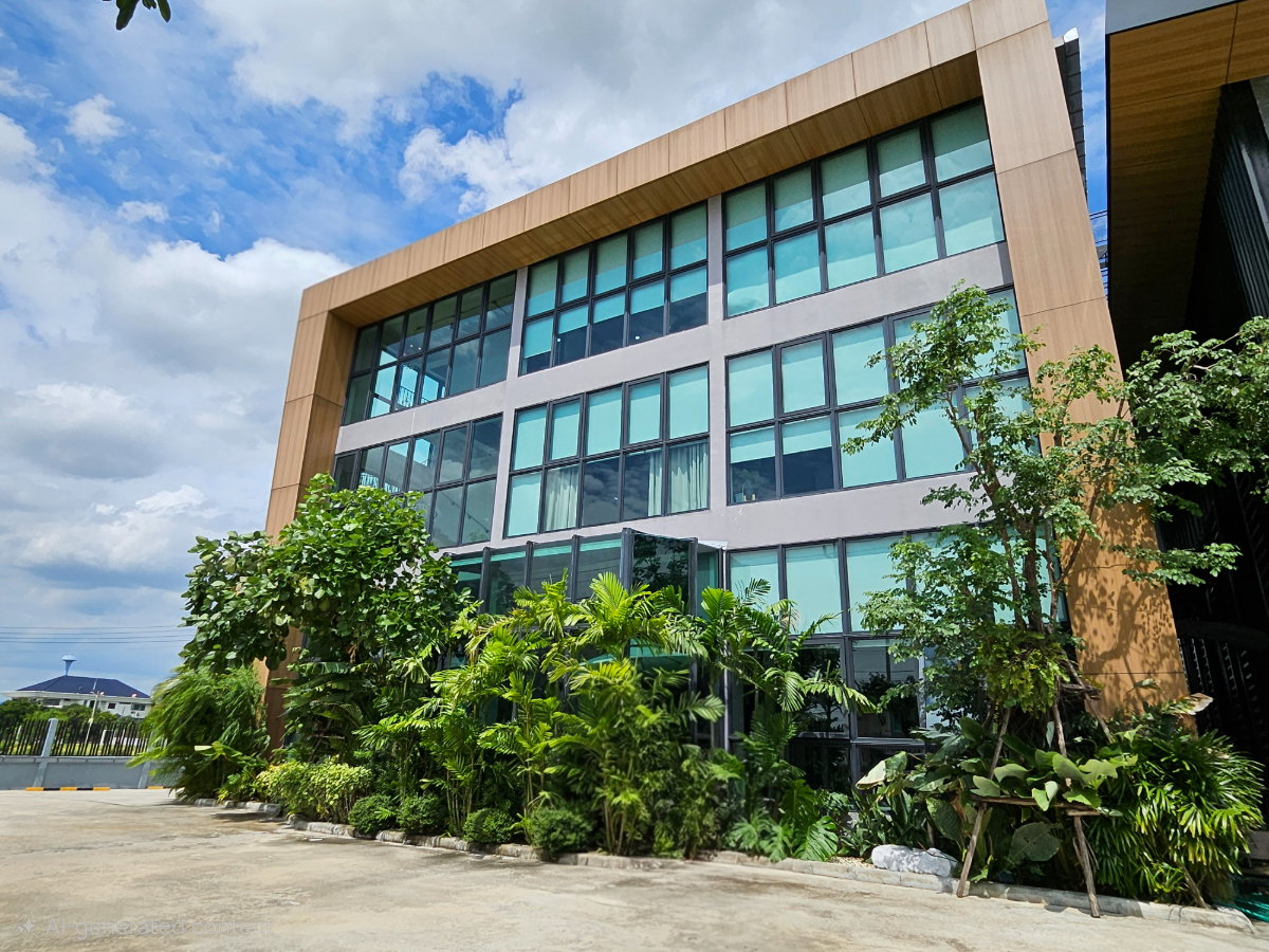 รูป ขาย อาคารสำนักงาน ลำลูกกา คลอง 5 ขนาด 1 ไร่ 1 งาน อาคาร 1,000 ตร.ม. พร้อมโกดัง 300 ตร.ม. ติดถนนเลียบคลอง 5 ฝั่งตะวันตก พร้อมที่จอดรถกว่า 20 คัน  - รูปที่ 3/34