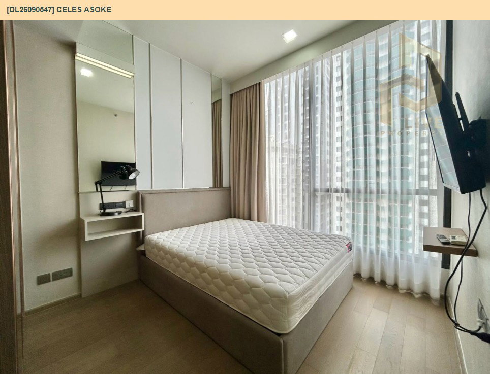 รูป DL26090547 ให้เช่าคอนโด เซอเลส อโศก (CELES Asoke) ใกล้ BTS อโศก พร้อมเข้าอยู่ โทรด่วน 0653619502 LineID @952jdxxk - รูปที่ 2/9
