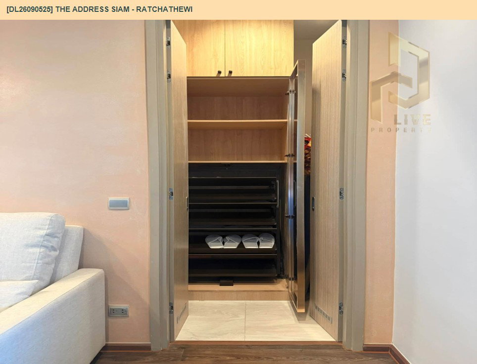 รูป DL26090525 ให้เช่าคอนโด ดิ แอดเดรส สยาม - ราชเทวี (THE ADDRESS SIAM - RATCHATHEWI) ใกล้ BTS ราชเทวี พร้อมเข้าอยู่ โทรด่วน 0614453194 LineID @952jdxxk - รูปที่ 12/12