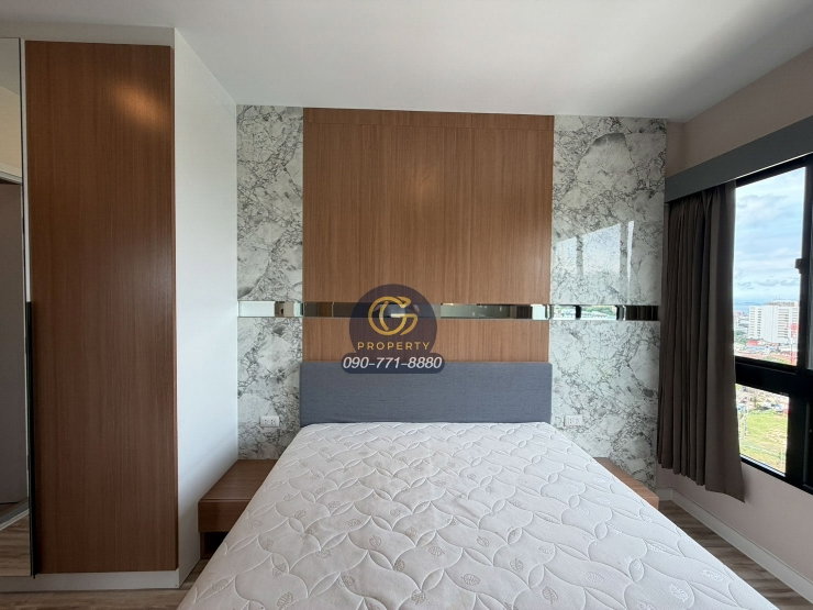 รูป ให้เช่า Plus Condo Sriracha 33 ตร.ม. ชั้น 17 มีออนเซ็น + ซาวน่า เฟอร์ครบ พร้อมอยู่ 9,500 บ. - รูปที่ 8/15