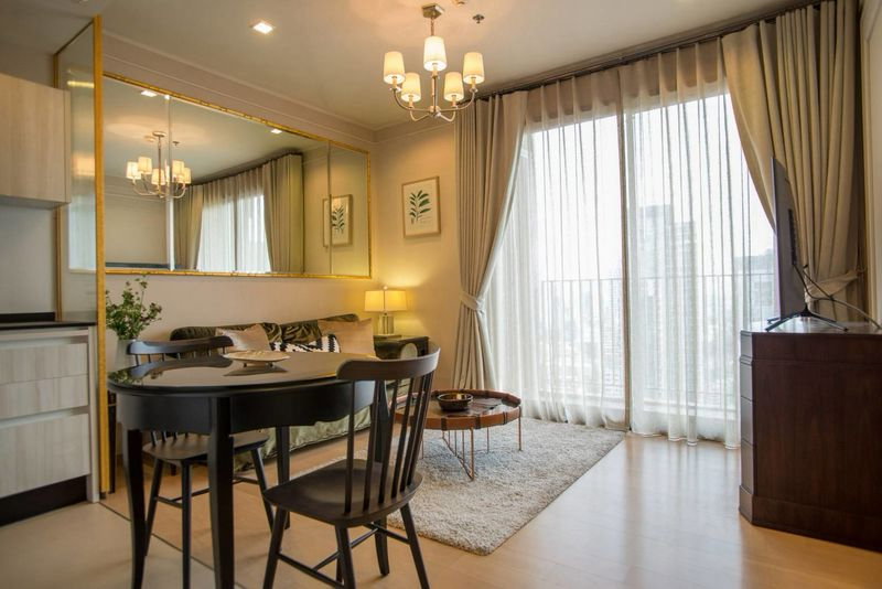 รูป ให้เช่า คอนโด เอช คิว ทองหล่อ HQ THONGLOR ทองหล่อ ขนาด 41 ตร.ม. 1 นอน 1 น้ำ ห้องทิศใต้ วิวสวย เช่า 35,000/ด - รูปที่ 1/9