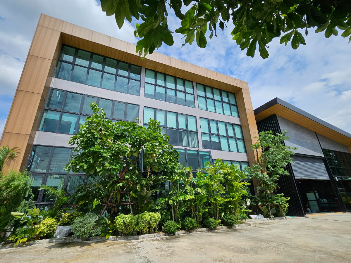 รูป ขาย อาคารสำนักงาน ลำลูกกา คลอง 5 ขนาด 1 ไร่ 1 งาน อาคาร 1,000 ตร.ม. พร้อมโกดัง 300 ตร.ม. ติดถนนเลียบคลอง 5 ฝั่งตะวันตก พร้อมที่จอดรถกว่า 20 คัน  - รูปที่ 4/34