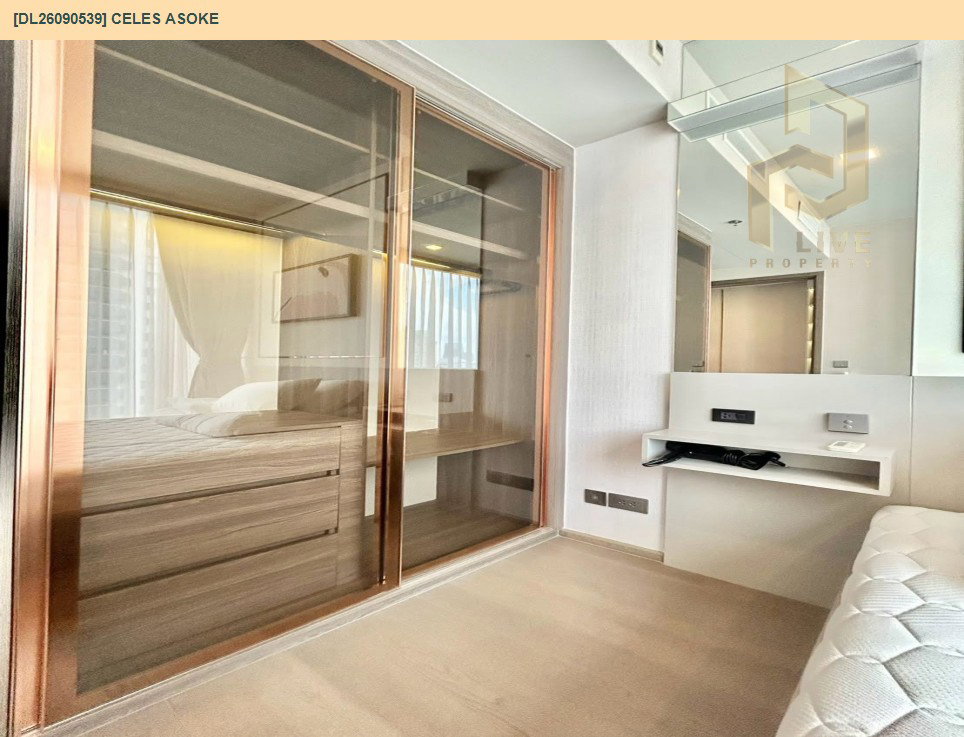 รูป DL26090539 ให้เช่าคอนโด เซอเลส อโศก (CELES Asoke) ใกล้ BTS อโศก พร้อมเข้าอยู่ โทรด่วน 0614453194 LineID @952jdxxk - รูปที่ 4/10