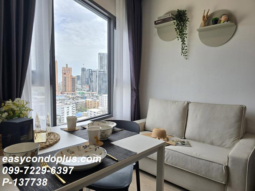 รูป 💥 [ 𝐏-𝟏𝟑𝟕𝟕𝟑𝟖 ] FORRENT : Life Rama 4 - Asoke วิวเมือง ทำเลดี! ใกล้ MRT ศูนย์สิริกิติ์ 𝟐𝟎,𝟎𝟎𝟎 บาท/ด. | Line @easycondoplus | 099-229-6397 - รูปที่ 4/10
