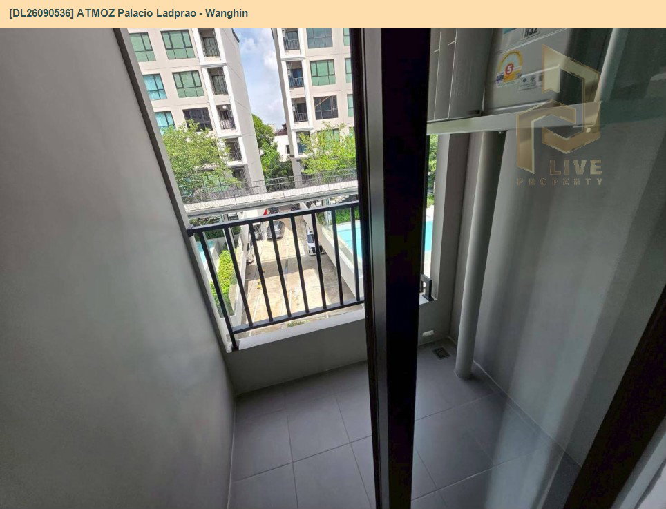 รูป DL26090536 ให้เช่าคอนโด แอทโมซ พาลาซิโอ ลาดพร้าว - วังหิน (ATMOZ Palacio Ladprao - Wanghin) ใกล้ MRT ลาดพร้าว พร้อมเข้าอยู่ โทรด่วน 0653619502 LineID @952jdxxk - รูปที่ 5/5