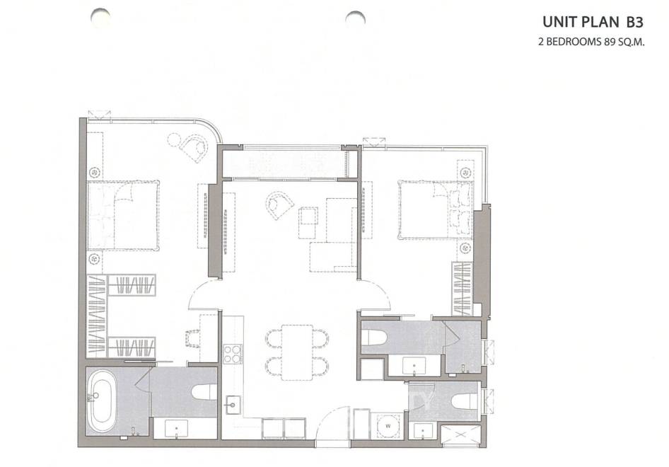 picture 2-BR 89 Sqm At Muniq Phromphong, 100m To BTS Phrom Phong (ID 3322371) - 10/12