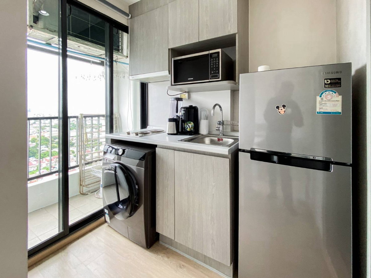 รูป ขาย คอนโด ไอดีโอ สาทร - ท่าพระ ใกล้ BTS โพธิ์นิมิตร ชั้น 29 ห้อง Studio วิวเมืองสวยมาก เพียง 1.81 ลบ. (มีห้อง และ นัดดูห้องได้จริง) - รูปที่ 8/19