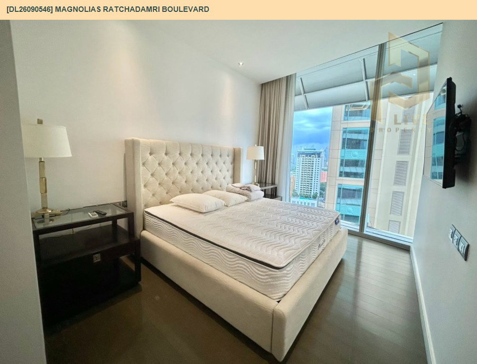รูป DL26090546 ให้เช่าคอนโด แมกโนเลียส์ ราชดำริ บูเลอวาร์ด (Magnolias Ratchadamri Boulevard) ใกล้ BTS ราชดำริ พร้อมเข้าอยู่ โทรด่วน 0614453194 LineID @952jdxxk - รูปที่ 2/10