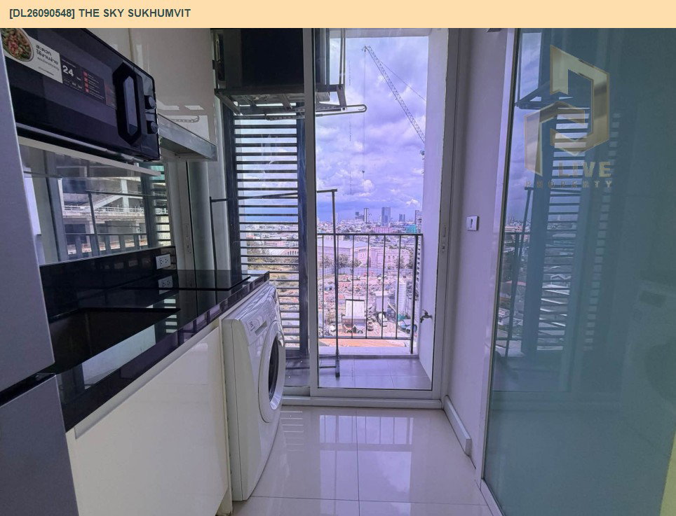 รูป DL26090548 ให้เช่าคอนโด เดอะ สกาย สุขุมวิท (The Sky Sukhumvit) ใกล้ BTS อุดมสุข พร้อมเข้าอยู่ โทรด่วน 0653619502 LineID @952jdxxk - รูปที่ 7/8